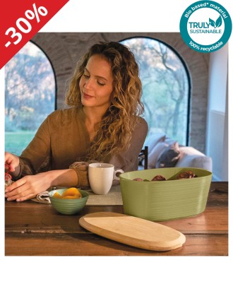 Cutie pentru paine, 3L, verde, Tierra - GUZZINI